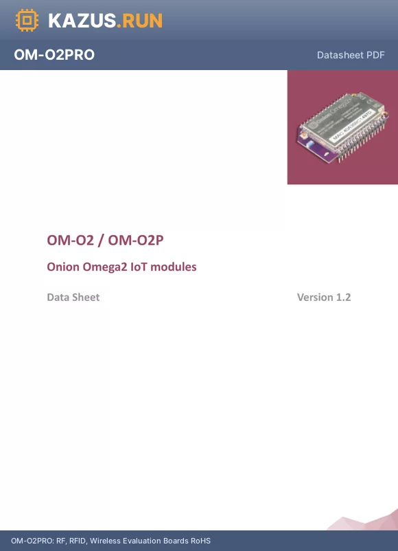 OM-O2P datasheet - RF Transceiver Modules and Modems RoHS