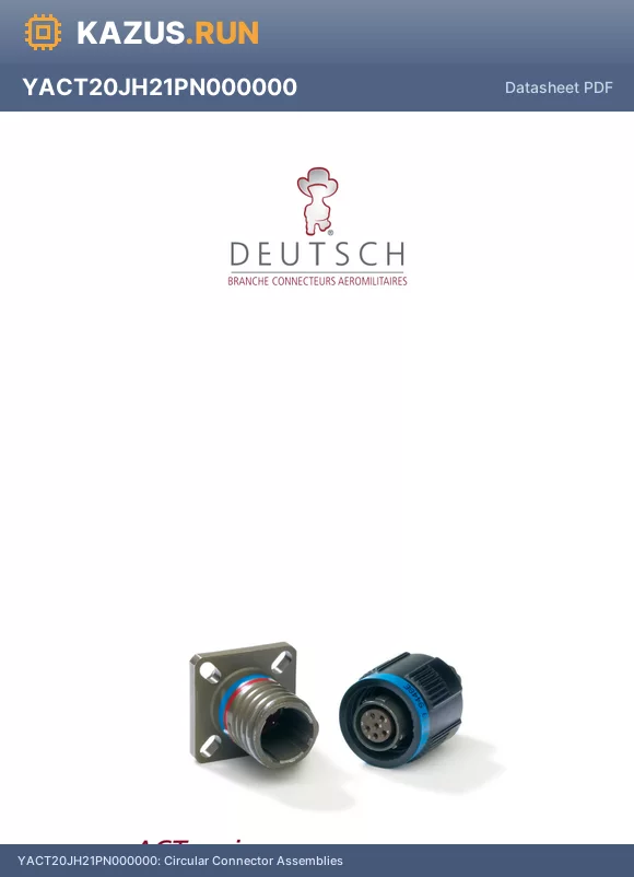 YACT24JH35PB-61490 datasheet - Circular Connector Housings 