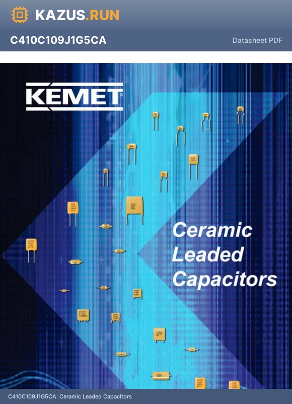 C430C339Z1R5CA datasheet - Ceramic Leaded Capacitors