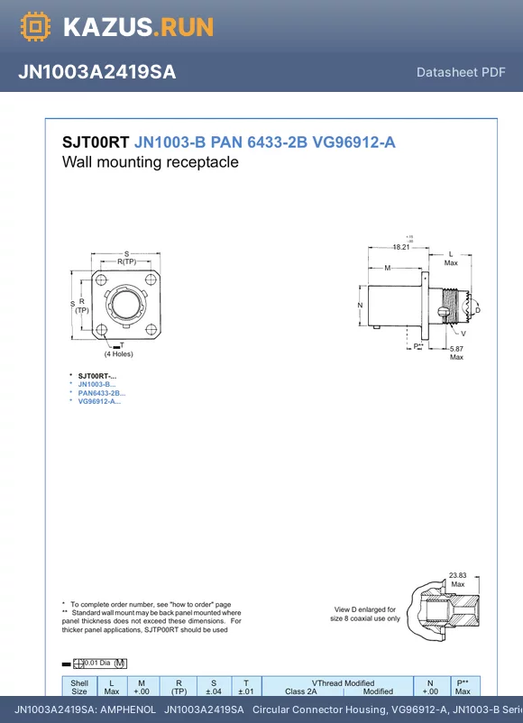 JN1003-R datasheet - 