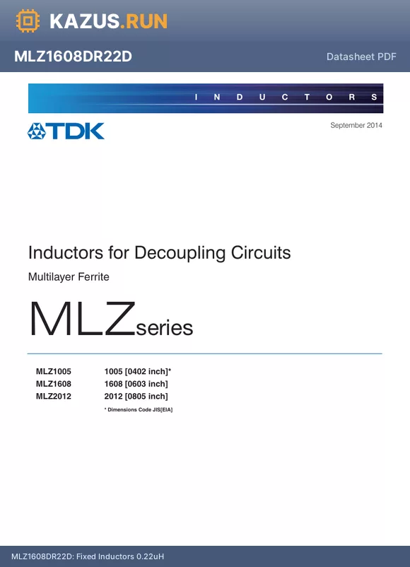 MLZ2012DR10D datasheet - 