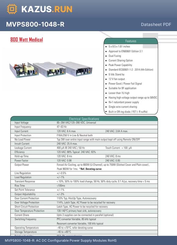 MVPS800-1015 datasheet - 