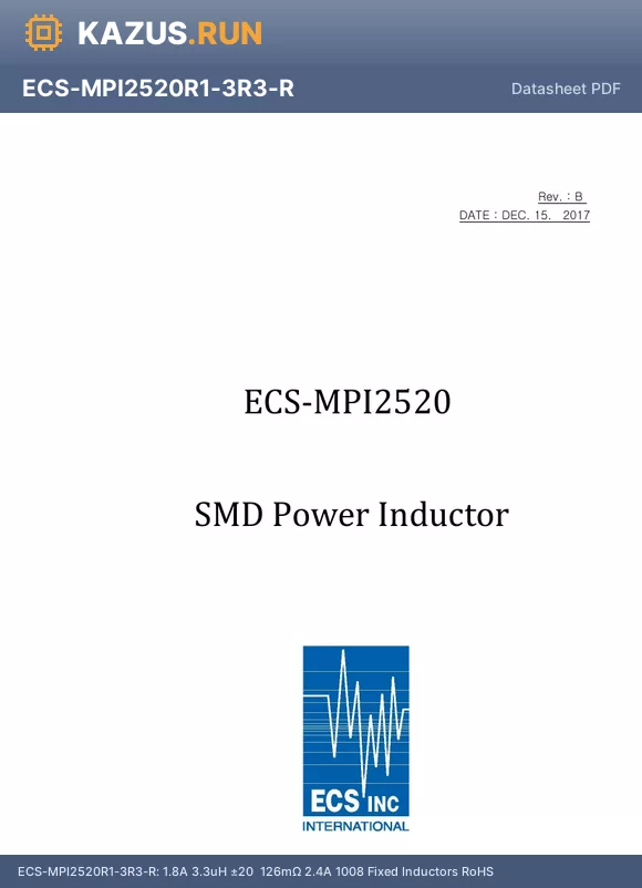 ECS-MPI2520R0-R47-R datasheet - 