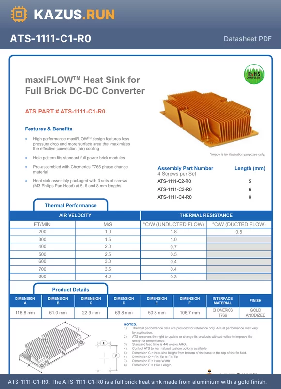 ATS-1111-C3-R0 datasheet - 