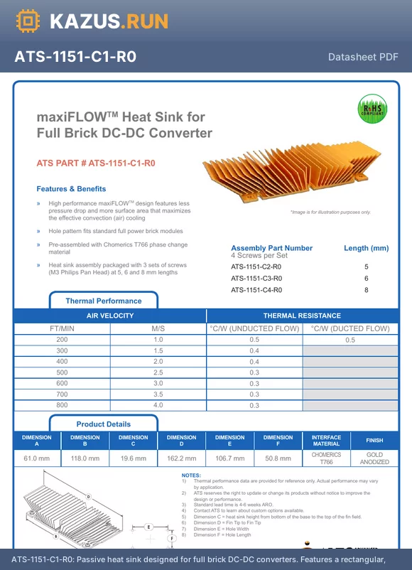 ATS-1151-C2-R0 datasheet - 