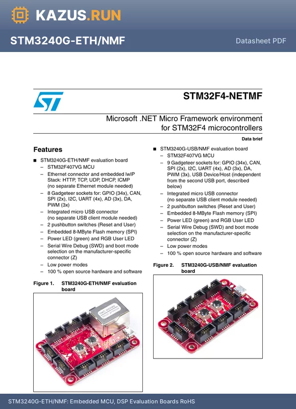STM32F4-NETMF datasheet - 