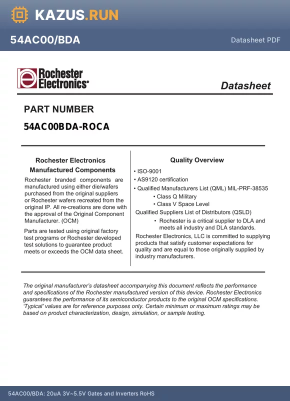 54AC00BDA-ROCA datasheet - 