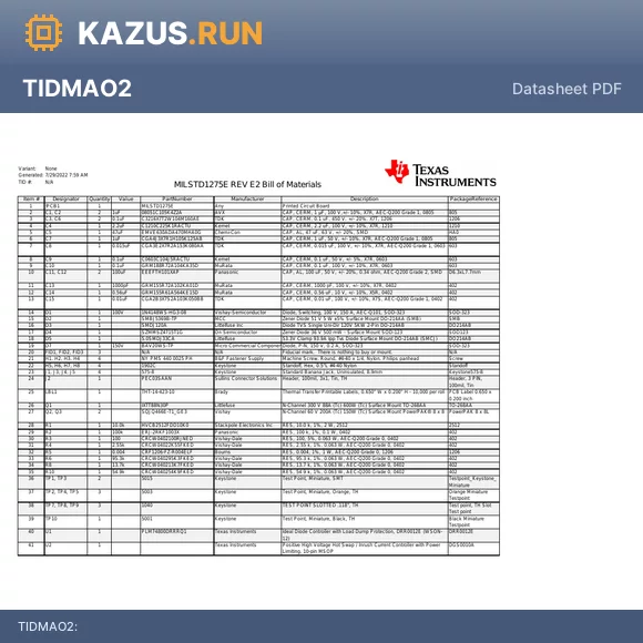 TIDMAO2 datasheet - 