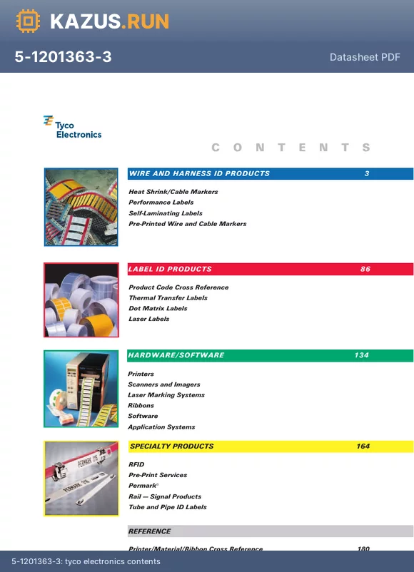 06151146 datasheet - tyco electronics contents