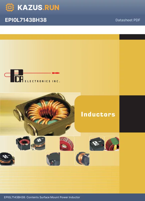 EPI220122F3030 datasheet - Contents Surface Mount Power Inductor
