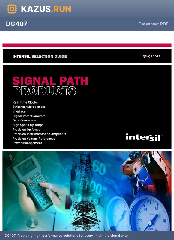 ISL28117C datasheet - Providing high-performance solutions for every link in the signal chain