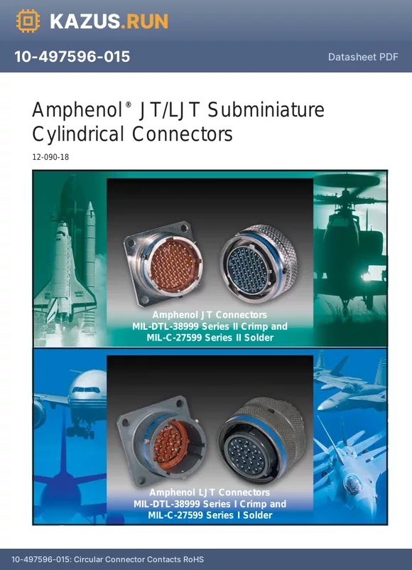 JTPQ00RE-14-5PA(005LC) datasheet - Circular Connector Housings RoHS